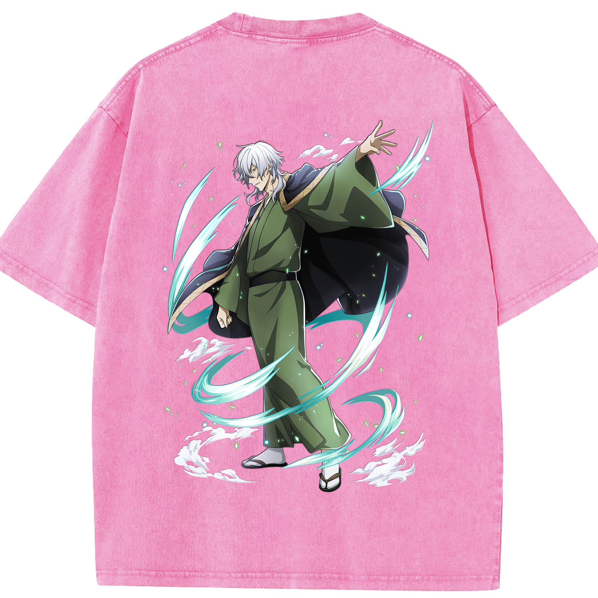 （画像用） 文豪ストレイドッグス Bungo Stray Dogs 綿100% ヴィンテージ風 半袖Tシャツ（背面プリント）